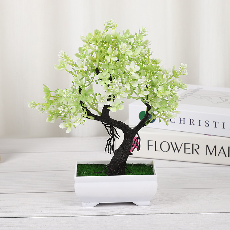 Nuevo estilo chino curvado Plum bonsai decoración hogar creativo medio-antiguo curvado ciruelo pasillo sala de estar simulación Decoración image 10