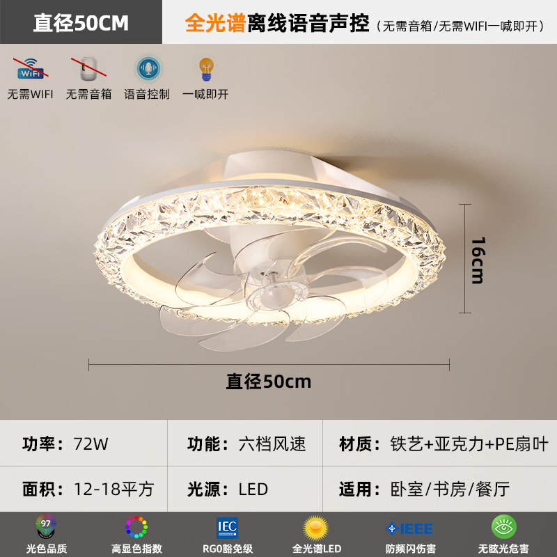 [Selección estricta] lámpara de ventilador 2025 nuevo estudio moderno simple 360 grados cabeza silenciosa lámpara de techo de la habitación de niños