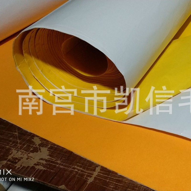 背胶毛毡自粘毛毡不干胶毛毡双面胶毛毡桌椅脚垫毛毡家具脚垫毛毡