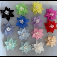 尖叶多瓣花 亚克力磨砂塑料立体手缝花 DIY饰品配件 S001复古头饰