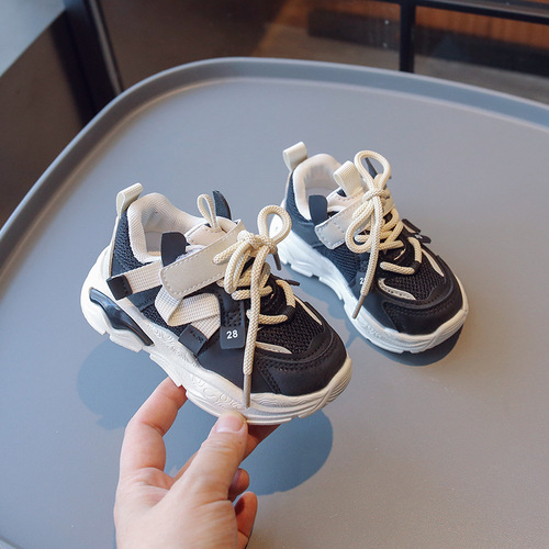 Autumn New Arrival Ultra-Light Children's Sports Shoes for Boys, Breathable Mesh Shoes for Toddlers, Grandpa Shoes for Girls, Baby Learning to Walk Shoes, Single Shoes, Fashion
