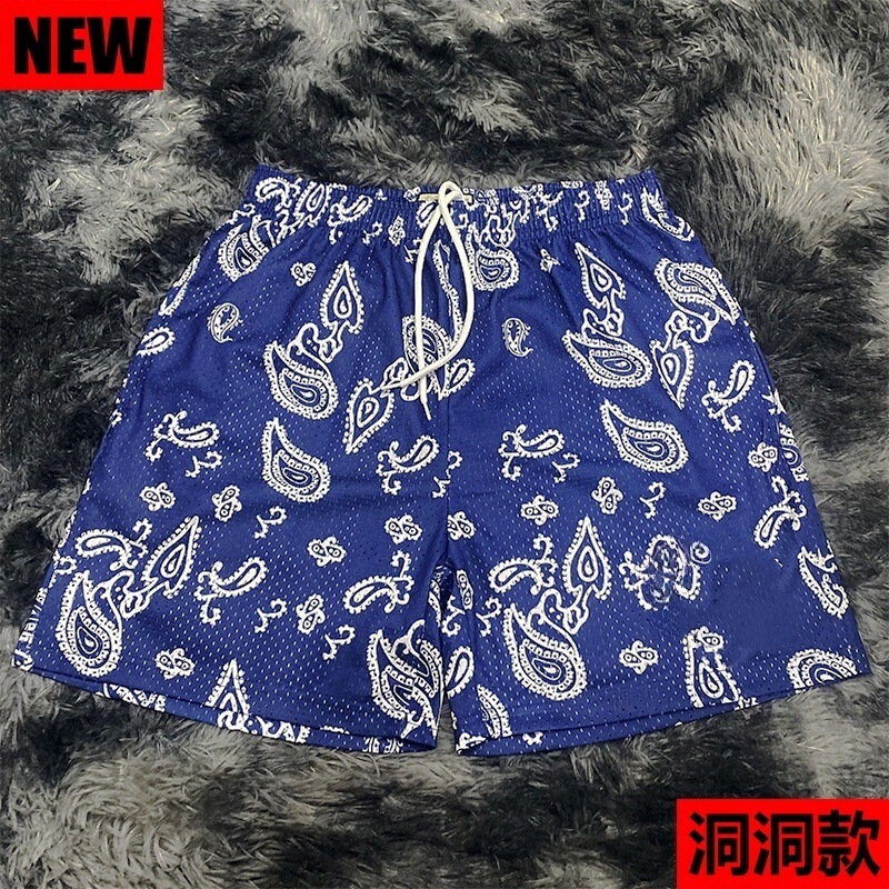 E American-Style Basketball Shorts Casual Sports Mesh Loose-Fitting Quarter-Length Shorts for Running and Fitness Training Exclusively for Cross-Border Sales