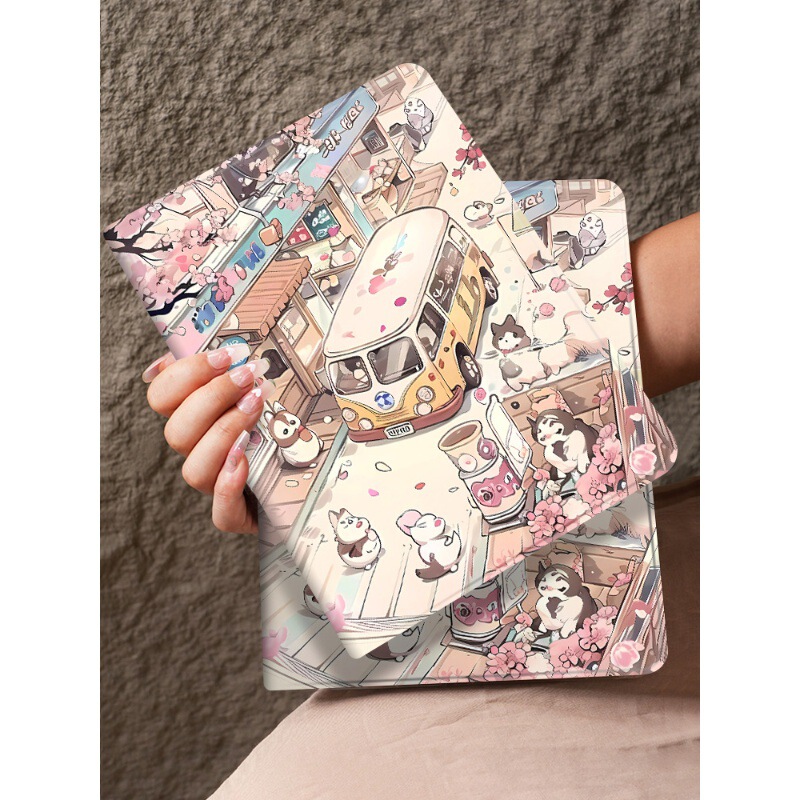 Applicable to ipad9 protective case 10.2-inch ipad Air2/4/5 rotating pro11 cartoon 2018 9.7-inch Applicable to ipad9 protective case 10.2-inch ipad Air2/4/5 rotating pro11 cartoon 2018 9.7-inch