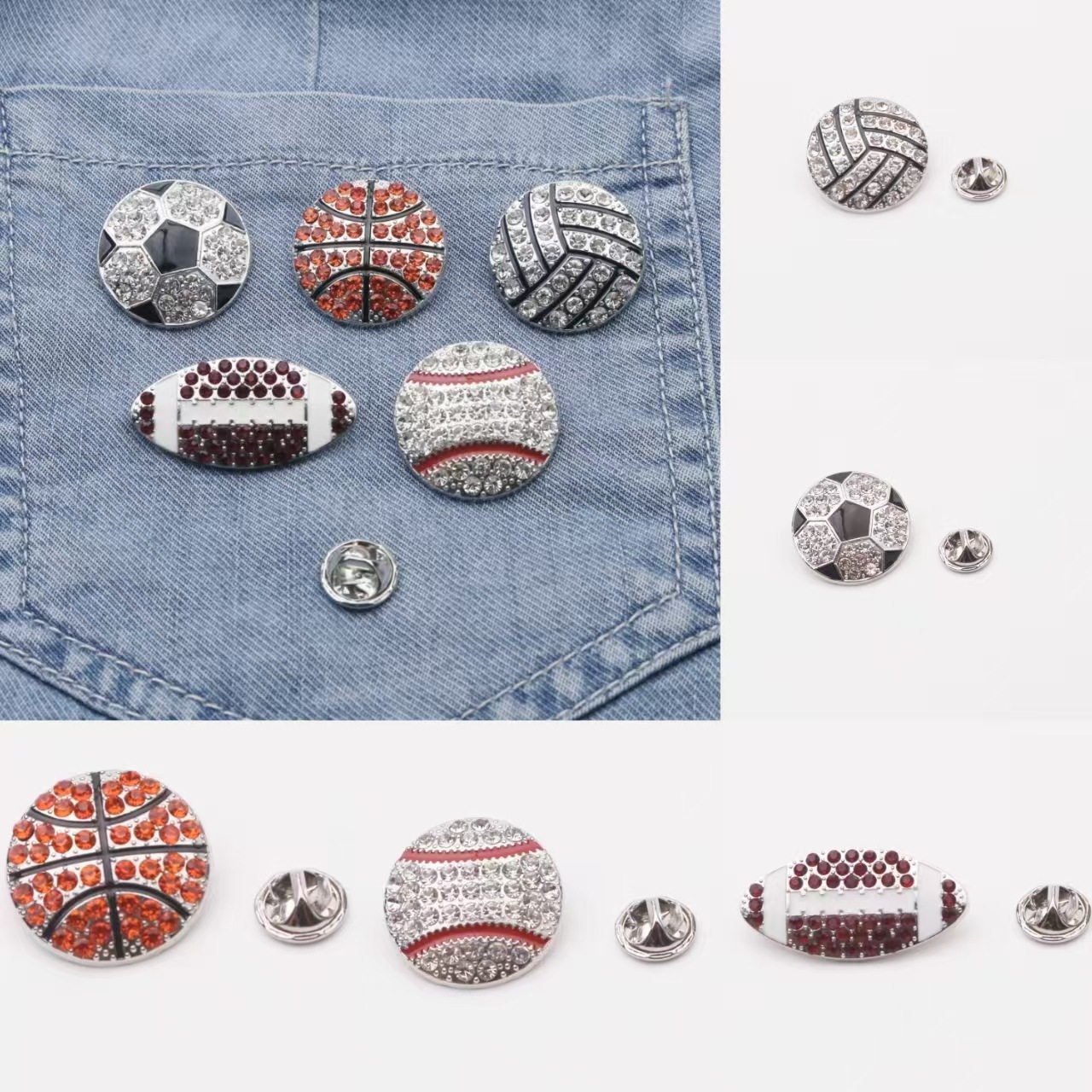 Luxe herren broche met kristallen voor overhemdkraag_voghion.com