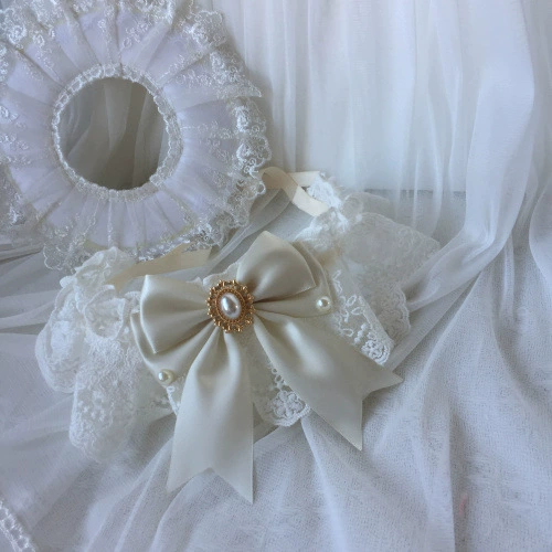 Домашнее животное Свадебная Церемония Шарф Кошка Шарф Набор Домашнее Животное Кружевной Шарф Кошка Скользкое Полотенце Большой, Средний и Маленький Собака Плюшевый Нагрудник