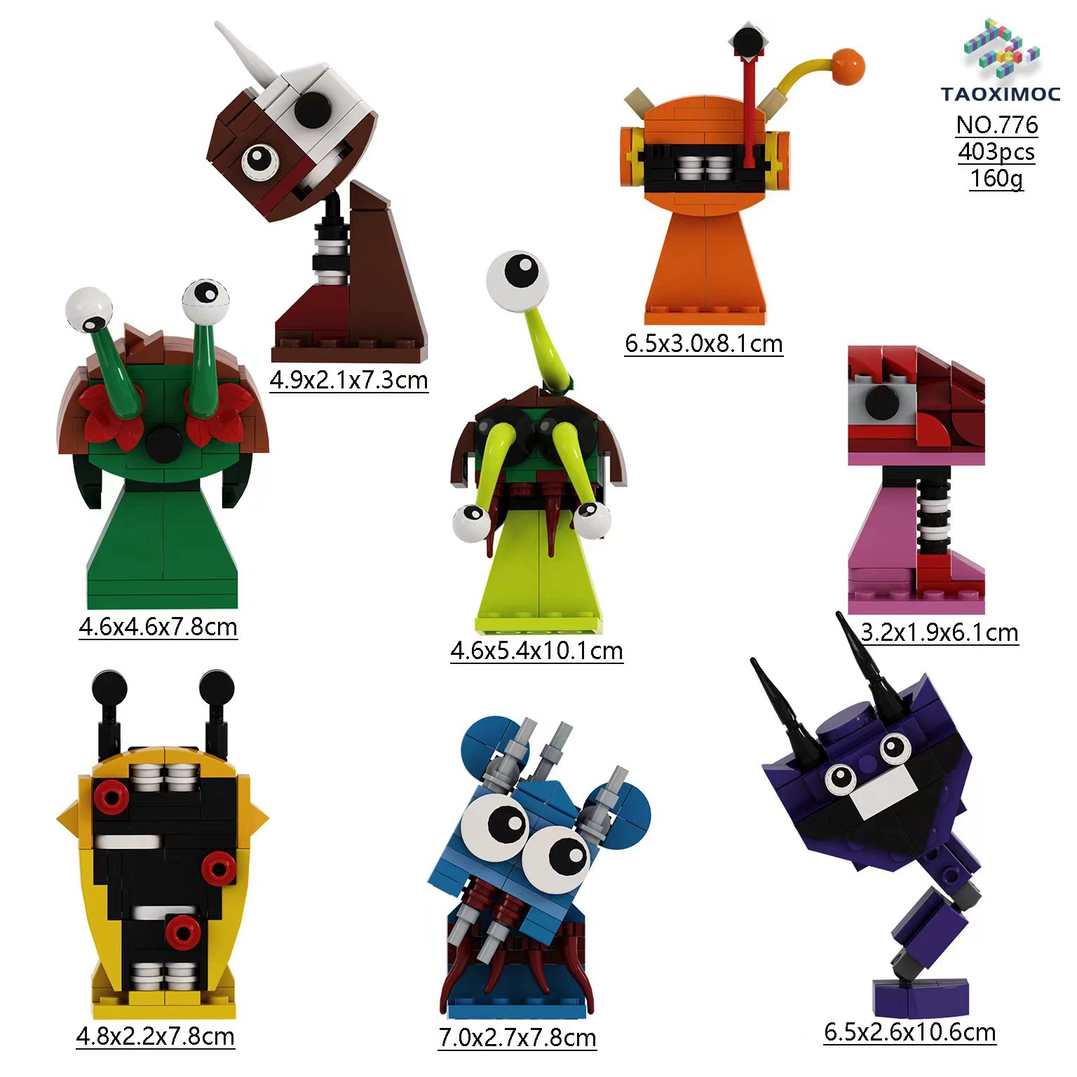 Граница товар Sprunki Rhythm Box Monster Игровой периферийный связанный строительный конструктор Детская игрушка модель Оптовая