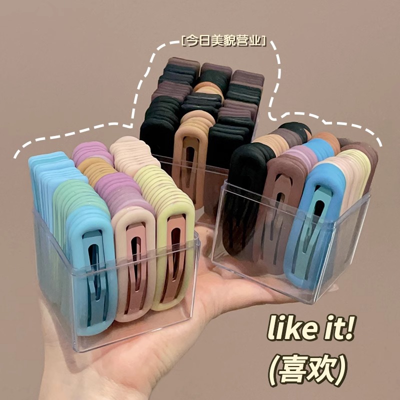 ins colorido redondo no daña clip de pelo para niños lateral frisa clip de pelo 2025 nuevo toque de pelo rojo en línea para mujeres