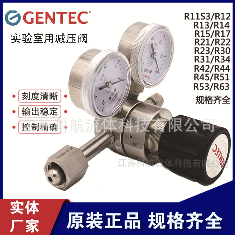 捷锐R21SLGK-DGG-04-04不锈钢316L减压器压力表减压阀美国GENTEC