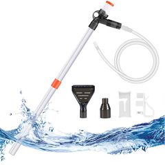 Aquarium fish tank manual water change sand washer siphon suction scraper algae removal moss sand washing cleaning set water pipe change