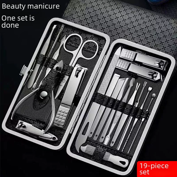 Nail Clippers suit full set nail clippers set box oblique nail clippers pedicure tool ear picking ear pick artifact