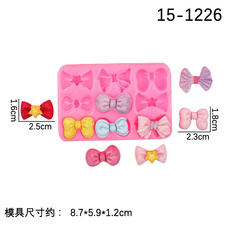 DIY molde de modelado de pastel de fondant de silicona molde de ritmo seco molde de fondant de arco múltiple