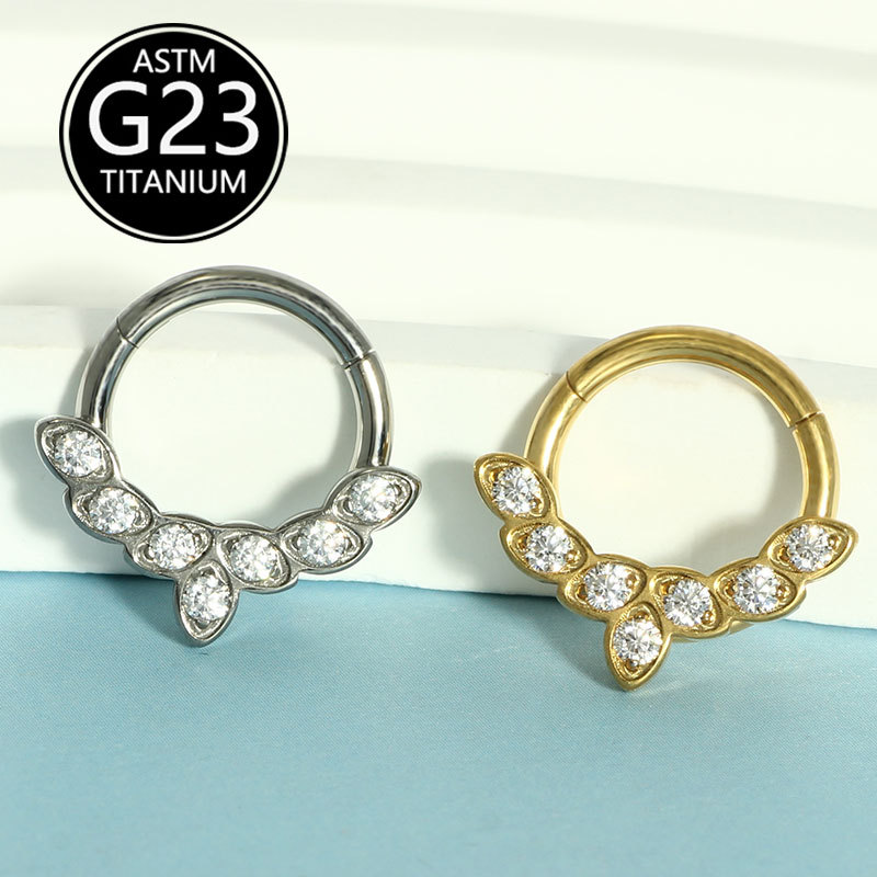 Labret piercing jewelry detail image