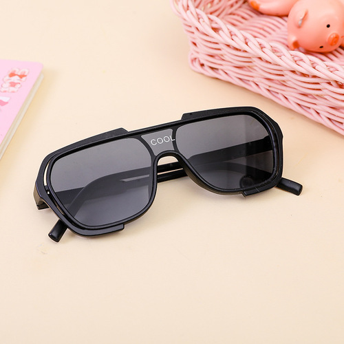 New children's sunglasses Korean style fashion ins fashion catwalk street photography glasses one-piece children's glasses