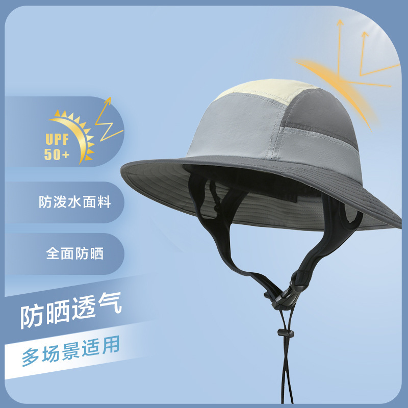 Outdoor Summer Surfing Hat, Beach and Seaside Sun Protection Fisherman Hat for Men and Women, Large Brim, Sunshade, Breathable, Water-Repellent Bucket Hat Outdoor Summer Surfing Hat, Beach and Seaside Sun Protection Fisherman Hat for Men and Women, Large Brim, Sunshade, Breathable, Water-Repellent Bucket Hat