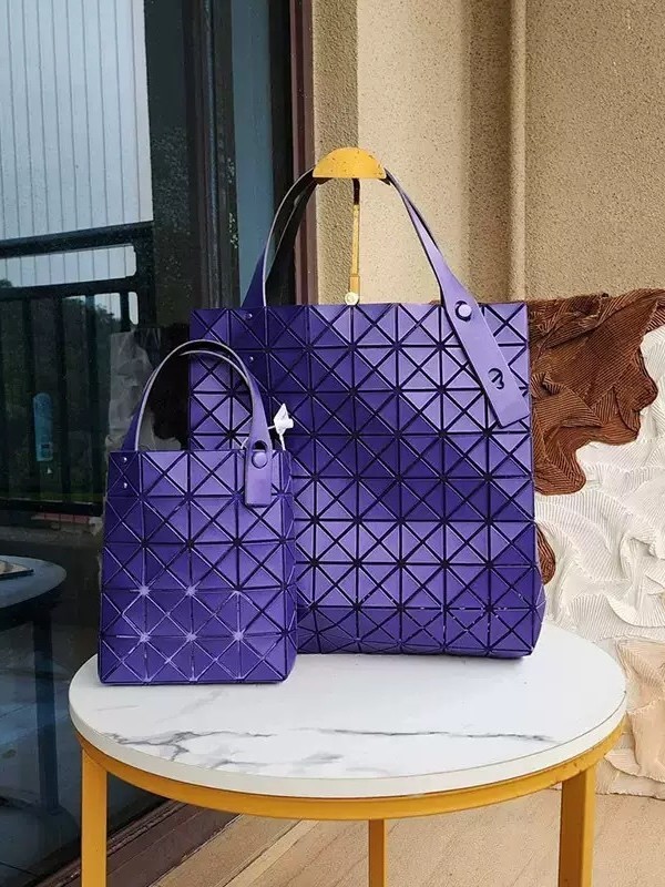 原厂三宅4×5格小方盒手拎包菱格一生几何单肩手提包休闲8X8格托|undefined