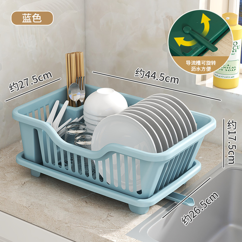 Espesado drenaje tazón estante de plástico de una sola capa de goteo plato estante de almacenamiento de vajilla estante de almacenamiento de tazón de cocina al por mayor