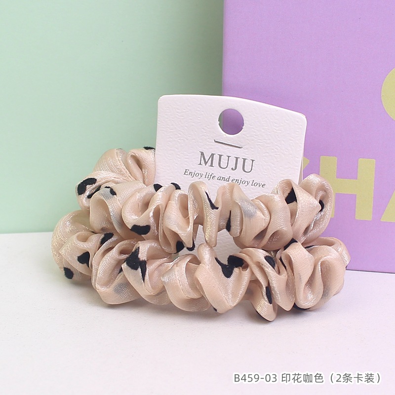 [Carga de tarjeta] sensación de alto nivel coreano de cabello de código de barras de moda de alta elasticidad de cabello anillo de cabello correa de cola de caballo