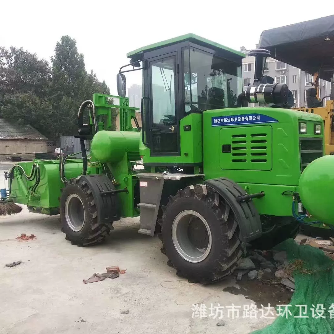 钢铁厂粉尘清扫机维护简单半封闭建筑工地清扫车液压驱动机械