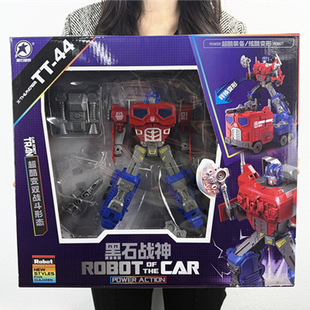 Children's deformation toy car transformation robot model simulation cartoon training organization big gift box boy manufacturer