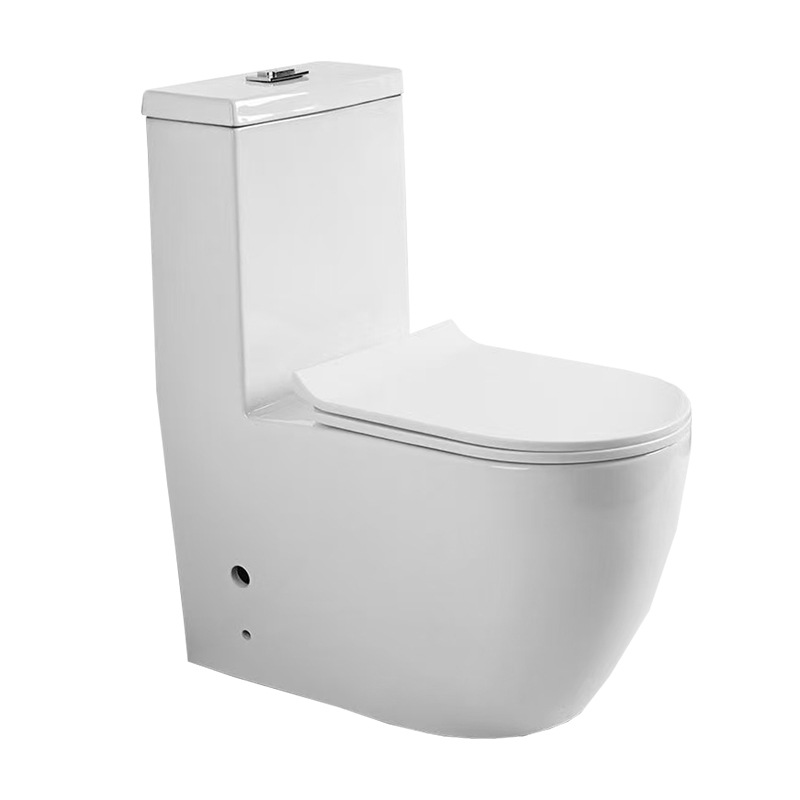 Fabricantes especializados en venta al por mayor directa redonda australiana directamente empujado tipo integrado inodoro inodoro inodoro comercio exterior fila horizontal