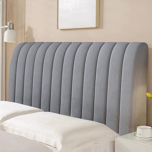 Cotton-lined thickened high-end bed skirt cover, wood bed backrest soft pack full cover, universal all-season anti-dust cover