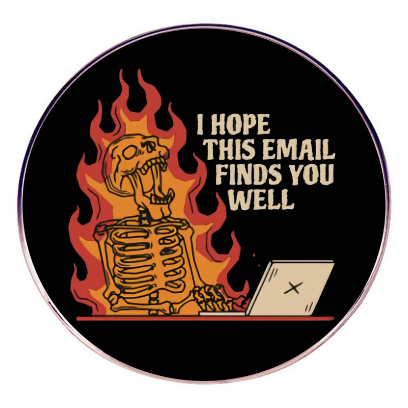 이 이메일이 기분이 좋기를 바랍니다. 브로치 핀 핀 핀 배지 금속 합금 배지