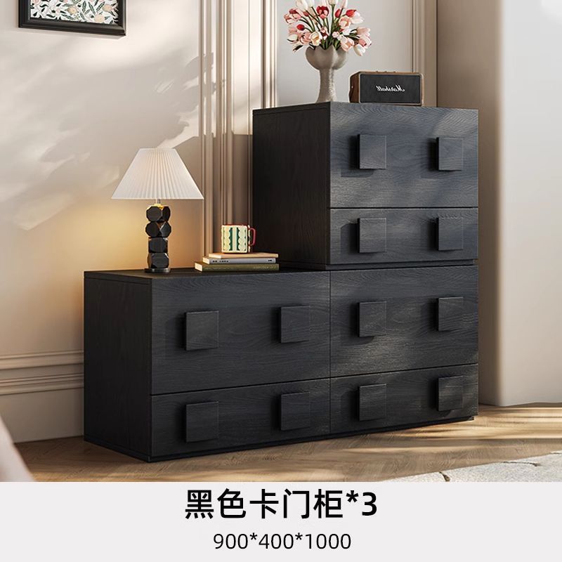 美式中古风卡门柜斗柜家用客厅储物柜组合电视柜卧室收纳柜床头柜|undefined