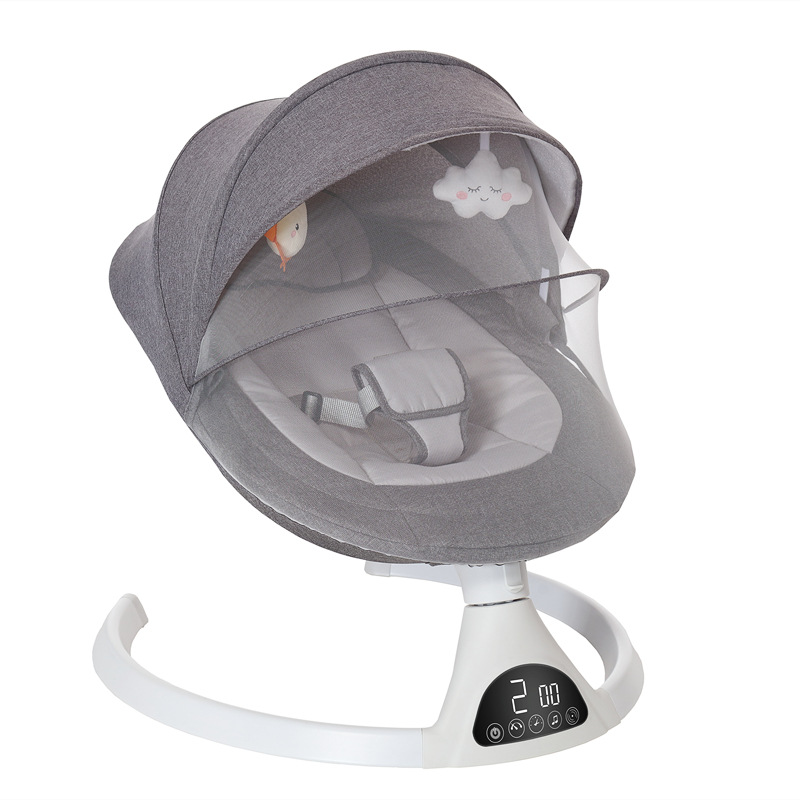 Cross-border Hot Selling Baby Bassinet Chair Electric Swing Angle Adjustable Packaging Small Size With Bluetooth Remote Control
