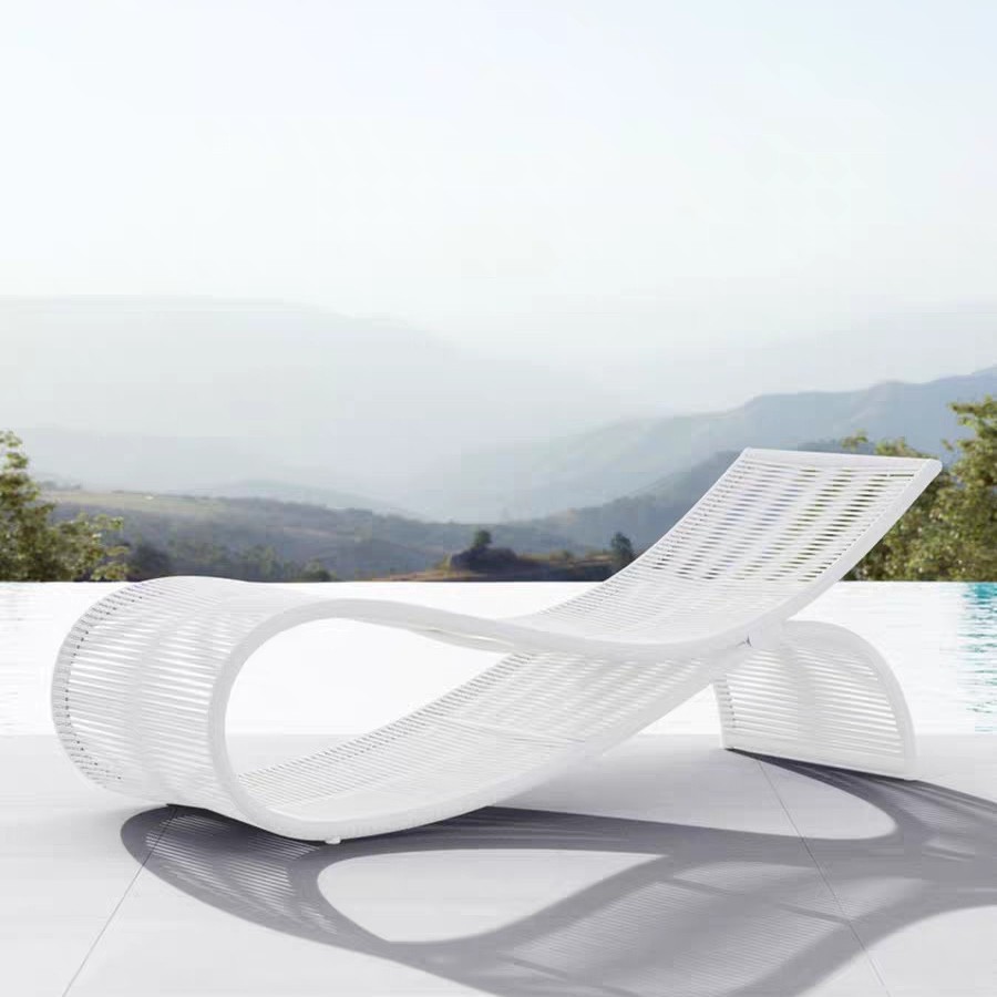 Cama de cama al aire libre Hotel Residencia piscina playa sillón de diseño patio balcón sofá de caña red muebles al aire libre