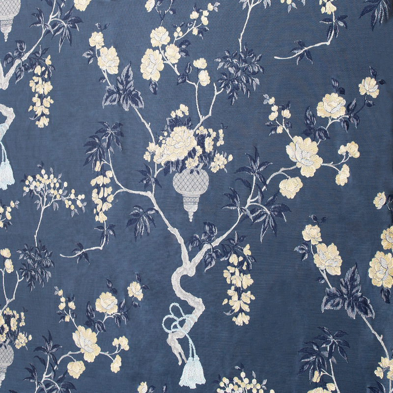 现货款中国风沙发抱枕面料高精密梭织提花布家纺成品桌旗布料批发