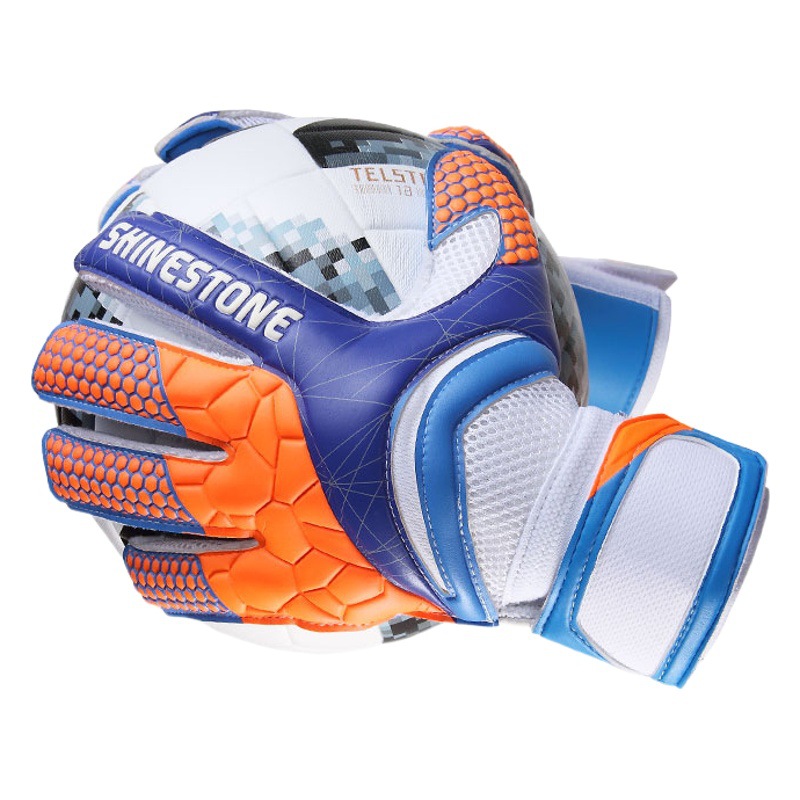 Goalkeeper Gloves for Adults and Children with Finger Protection, Thickened Latex Goalkeeper Gloves, Competition Training Football Gloves