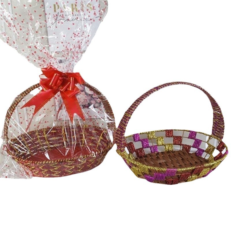 Cestas de frutas de caña ecológicas Cestas de regalos de regalo de Año Nuevo del Medio Otoño Cestas de regalos de negocios Cestas de regalos al por mayor