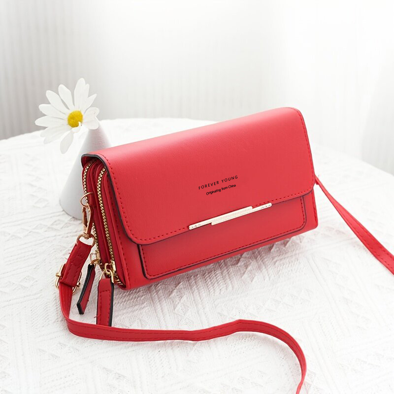 Nueva Cartera de moda de las mujeres de estilo coreano multi-tarjeta de embrague de gran capacidad casual bolso de hombro bolso del teléfono móvil al por mayor