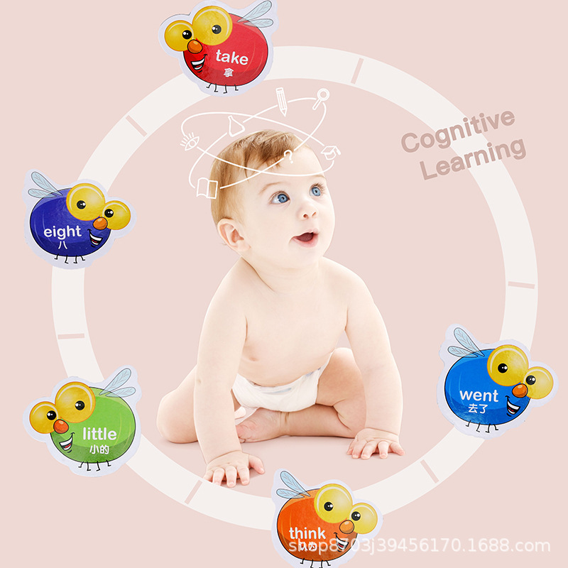 Flymatter juguetes educativos para niños entre padres e hijos alta frecuencia educación temprana juego de mesa tarjeta cognitiva aprendizaje palabras de ortografía en inglés