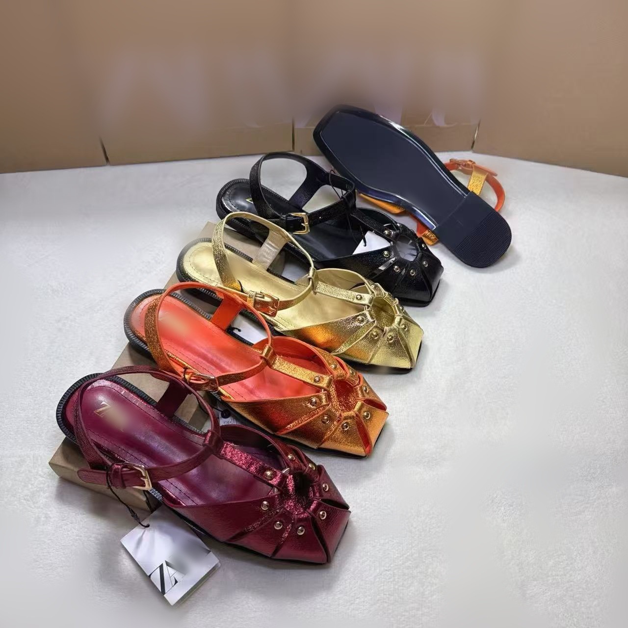 Shoes Women's Shoes Style Solid Color Simple Fashionable Outerwear Sandals Slippers Hardware Buckle For Formal & Casual_vogvips.com