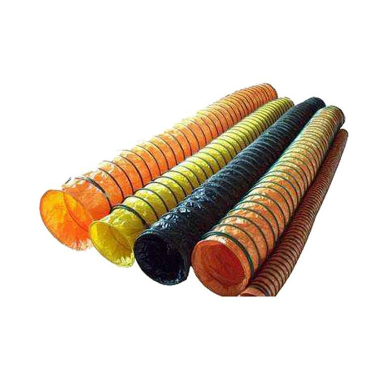 PVC ignífugo doble resistente a la presión positiva guía de aire tela de recubrimiento de plástico guía de aire de presión positiva guía de aire de mina de carbón tela guía de aire