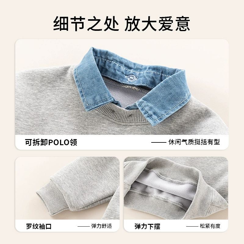 Children's set, sweatshirt, removable fashionable summer clothing, Korean style