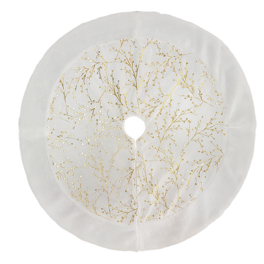 Amazon transfronterizo nueva costura estampado en caliente falda del árbol de Navidad Decoraciones árbol de Navidad árbol Grupo de suministros de decoración