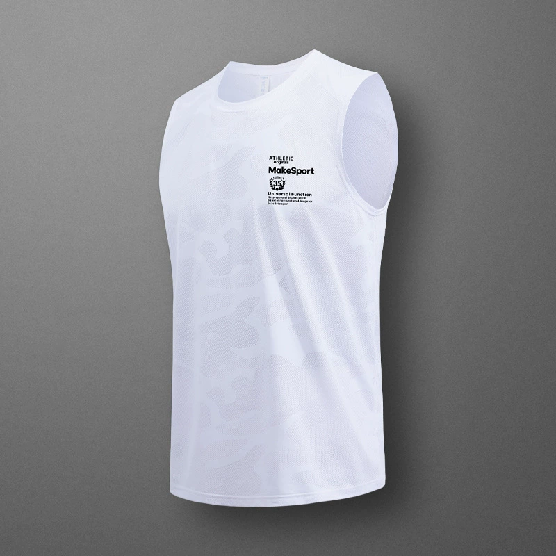 Летний взрывной круглый воротник спортивный повседневный жилет мужская пустая доска может быть открыта без рукавов