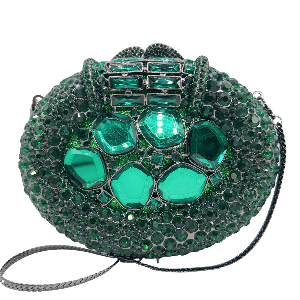 Piedra fábrica de bolsas de noche metal hueco diamantes bolsas de banquete diamantes bolsas de mano de mujer