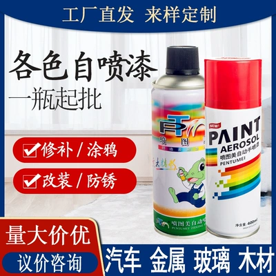 Customized Self-Spray Paint in Various Colors for Hand-Spray Application on Metal Guardrails, Car Walls, Color Change, Renovation, and Repair