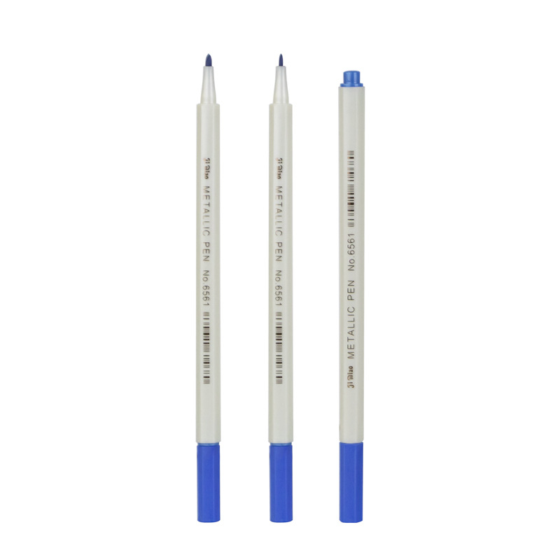 Metal brillante pintura pluma DIY graffiti negro cartón especial pluma de metal álbum pluma flor de cerezo rotulador oro y plata