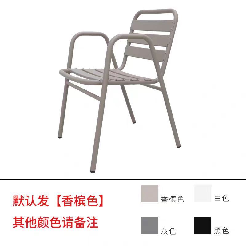 Mesa y silla al aire libre café combinación de ocio al aire libre patio jardín terraza estructura de aluminio resistente a la ducha simple mesa y silla al aire libre