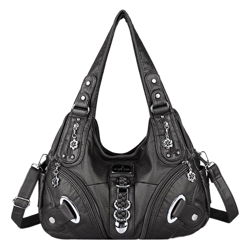 Bolso de hombro de mujer, gran capacidad, estilo europeo y americano, mensajero portátil, al por mayor