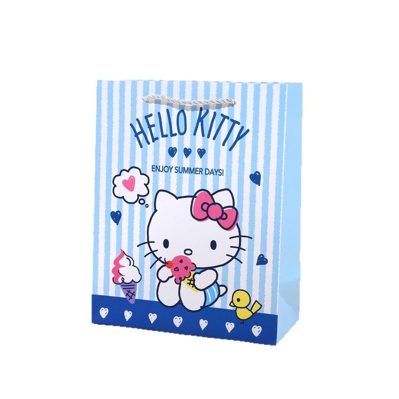 正版授权三丽鸥礼品袋HelloKitty凯蒂猫手提袋精选白卡纸高档袋子|undefined