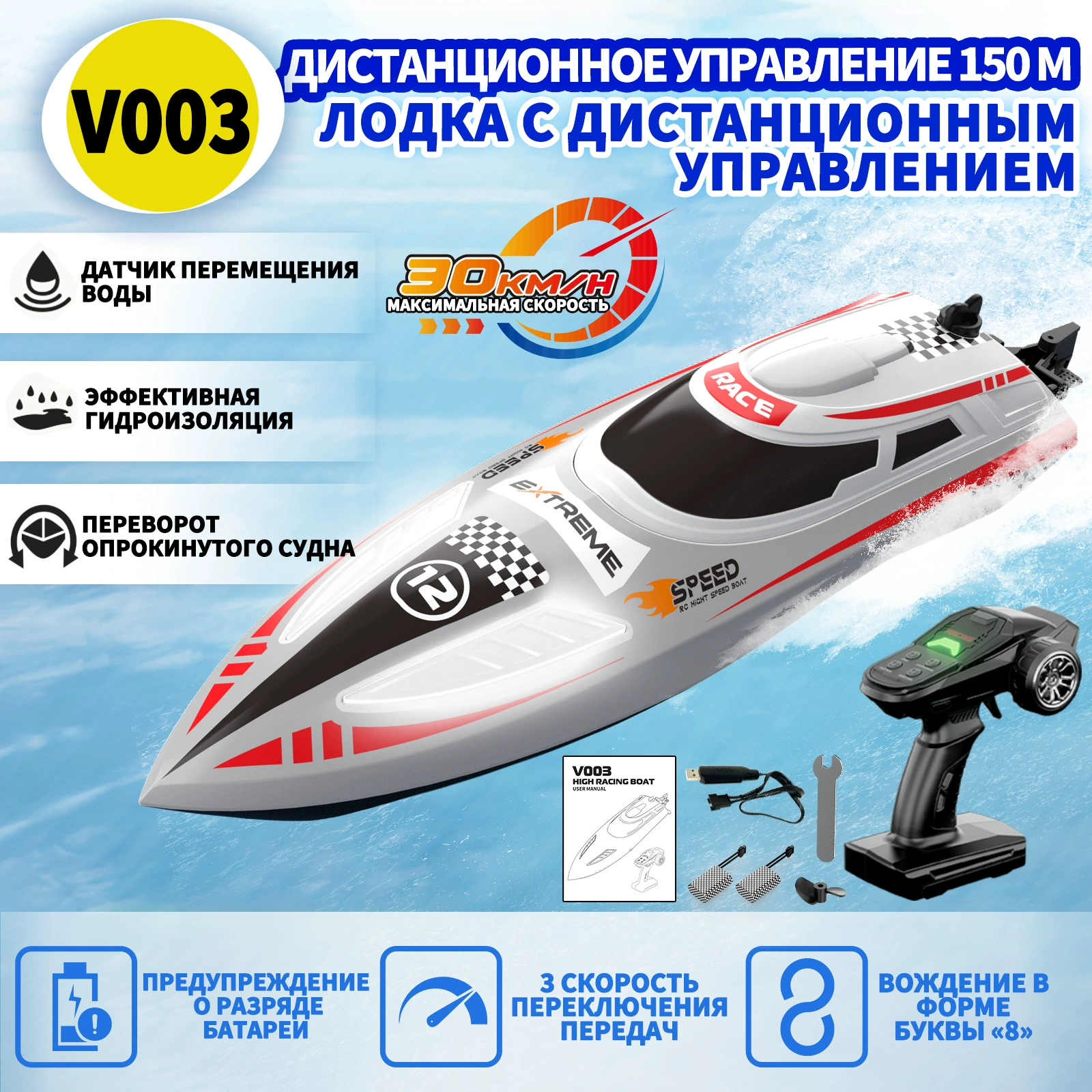 [Скоростная радиоуправляемая лодка]
