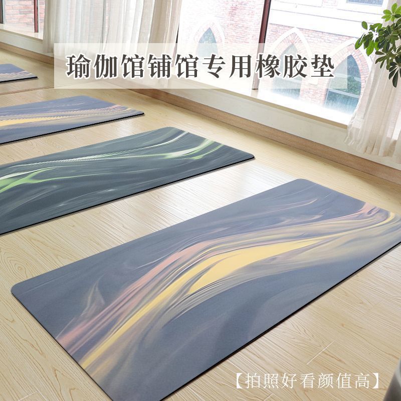 Oil Painting Style Rubber Yoga Mat Diatom Mud Yoga Studio Special Women's Sports Mat New Empty Fitness Blanket