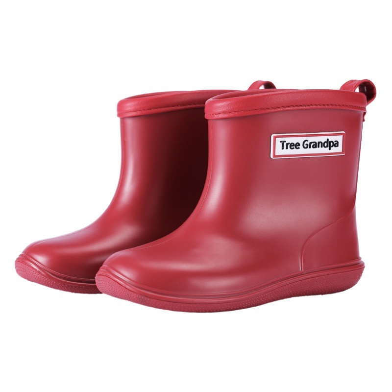 Children's rain boots export cross-border foreign trade non-slip soft bottom lightweight children's boys and girls baby mid-tube rain boots children's water shoes