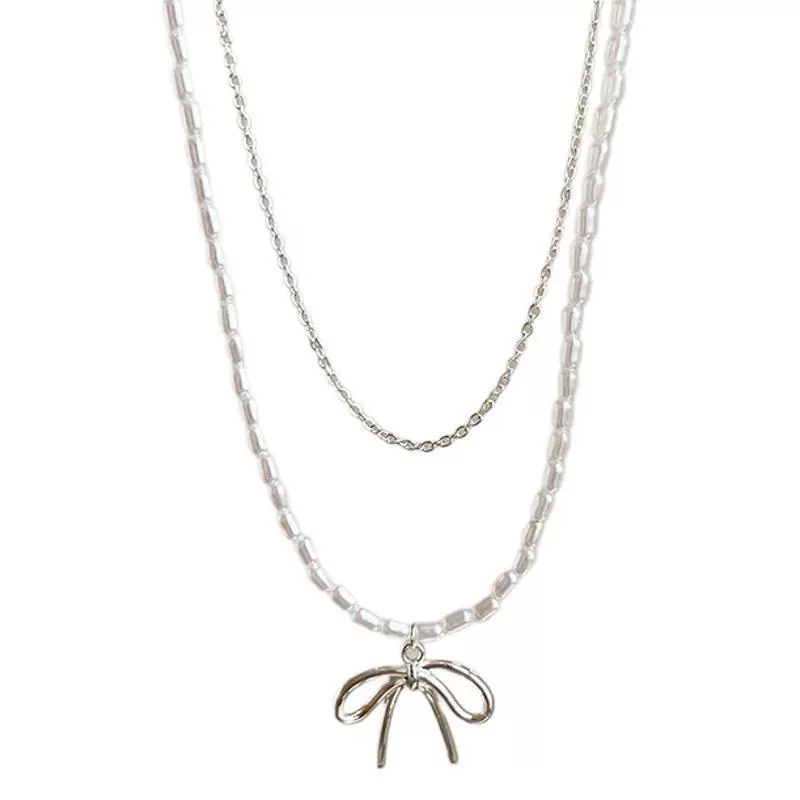 Серьга/П pendant from pearl with bow?
