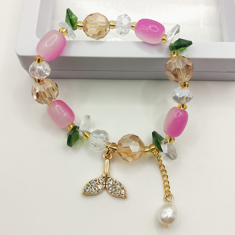 Beaded Design Simple Style Classic Style Fish Tail Alloy Wholesale Bracelets